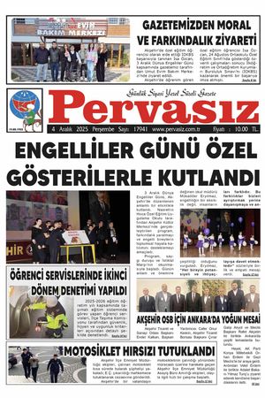 PERVASIZ GAZETESİ 04.12.2025