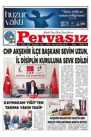PERVASIZ GAZETESİ 08.12.2025