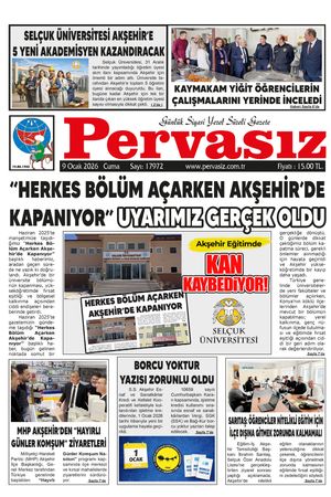 PERVASIZ GAZETESİ 09.01.2026