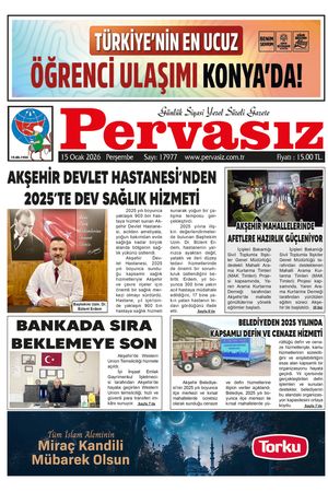 PERVASIZ GAZETESİ 15.01.2026