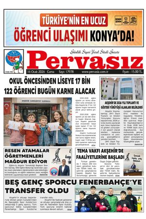 PERVASIZ GAZETESİ 16.01.2029