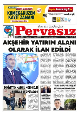 PERVASIZ GAZETESİ 19.01.2026