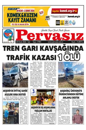 PERVASIZ GAZETESİ 20.01.2026