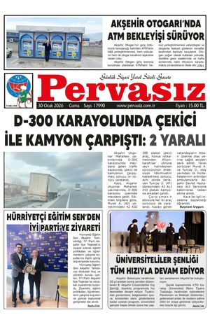 PERVASIZ GAZETESİ 30.01.2026