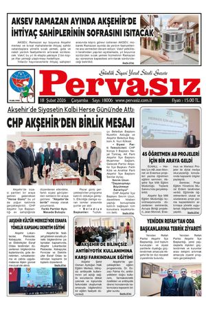 PERVASIZ GAZETESİ 18.0.2026