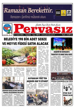PERVASIZ GAZETESİ 23.02.2026