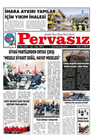 PERVASIZ GAZETESİ 03.03.2026