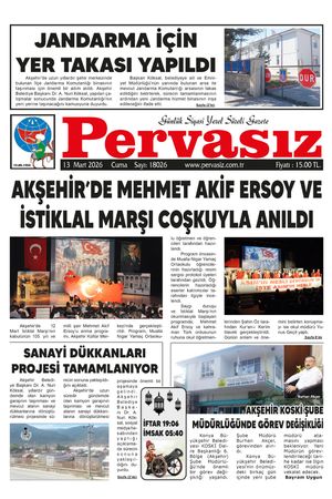 PERVASIZ GAZETESİ 13.03.2026