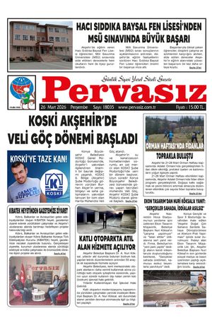 PERVASIZ GAZETESİ 26.03.2026