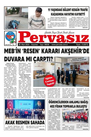 PERVASIZ GAZETESİ 30.03.2026