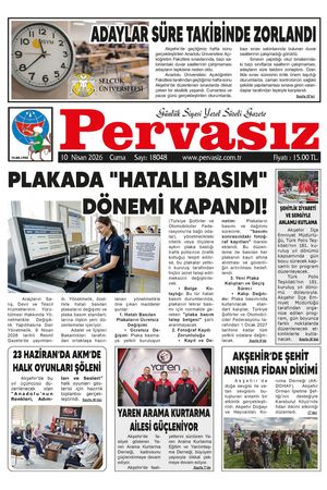 PERVASIZ GAZETESİ 10.04.2026