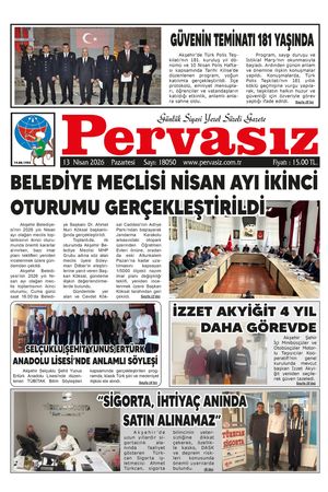 PERVASIZ GAZETESİ 13.04.2026