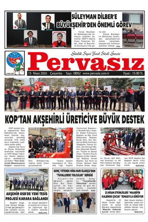 PERVASIZ GAZETESİ 15.04.2026