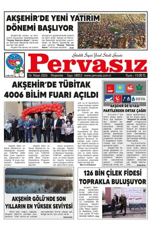 PERVASIZ GAZETESİ 16.04.2026