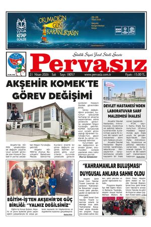 PERVASIZ GAZETESİ 21.04.2026