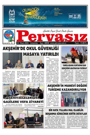 PERVASIZ GAZETESİ 22.04.2026