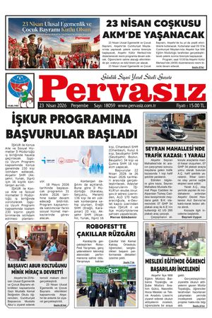 PERVASIZ GAZETESİ 23.04.2026