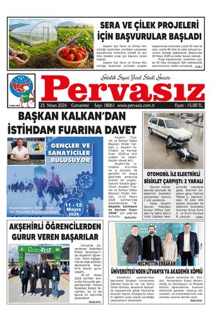 PERVASIZ GAZETESİ 25.04.206