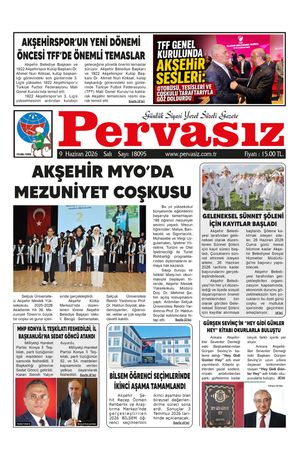 PERVASIZ GAZETESİ 09.06.2026