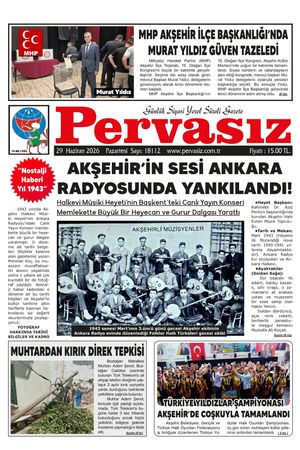 PERVASIZ GAZETESİ 29.06.2026
