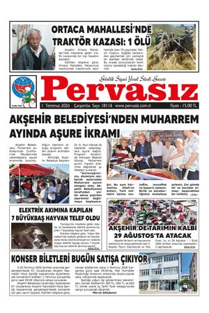 PERVASIZ GAZETESİ 01.07.2026