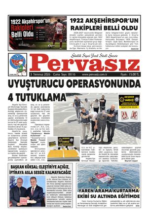 PERVASIZ GAZETESİ 03.07.2026