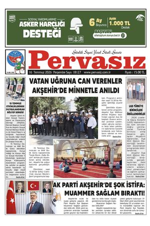 PERVASIZ GAZETESİ 16.07.2026
