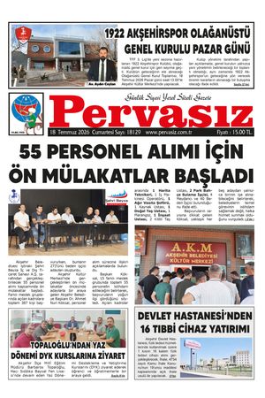 PERVASIZ GAZETESİ 18.07.2026