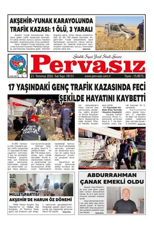 PERVASIZ GAZETESİ 21.07.2026