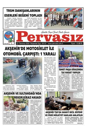 PERVASIZ GAZETESİ 23.07.2026