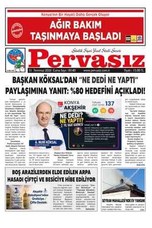 PERVASIZ GAZETESİ 31.07.2026
