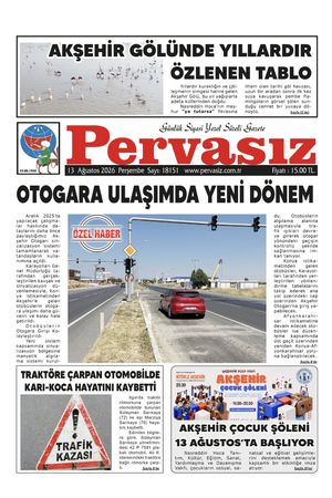 PERVASIZ GAZETESİ 13.08.2026