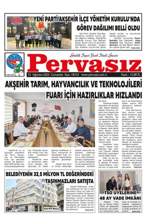 PERVASIZ GAZETESİ 15.08.2026