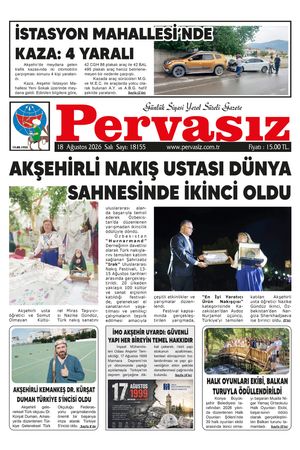 PERVASIZ GAZETESİ 18.08.2026