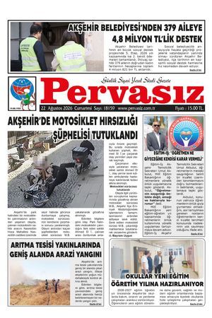PERVASIZ GAZETESİ 22.08.2026