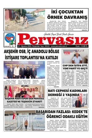 PERVASIZ GAZETESİ 27.08.2026