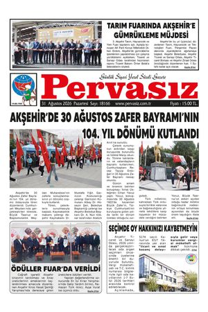 PERVASIZ GAZETESİ 31.08.2026