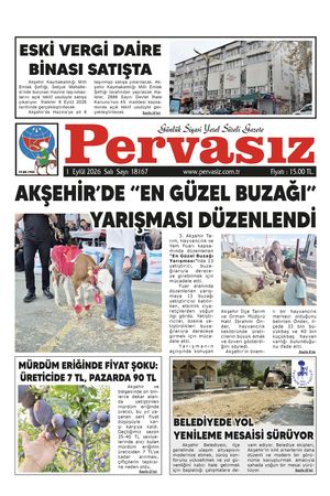 PERVASIZ GAZETESİ 01.09.2026