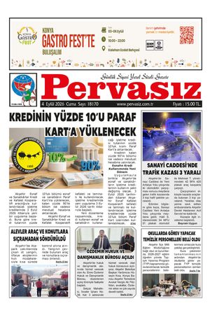 PERVASIZ GAZETESİ 04.09.2026