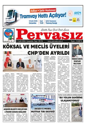 PERVASIZ GAZETESİ 09.09.2026