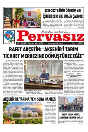 PERVASIZ GAZETESİ 14.09.2026