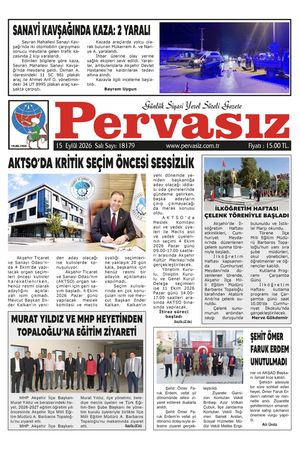 PERVASIZ GAZETESİ 15.09.2026