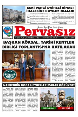 PERVASIZ GAZETESİ 16.09.2026