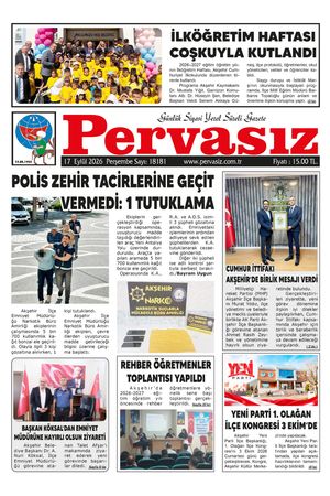PERVASIZ GAZETESİ 17.09.2026
