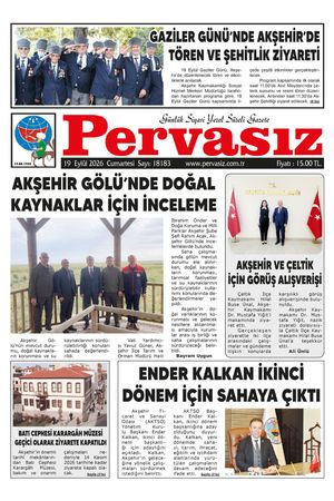 PERVASIZ GAZETESİ 19.09.2026