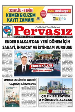 PERVASIZ GAZETESİ 22.09.2026