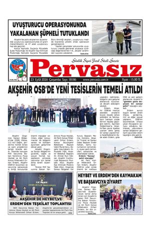 PERVASIZ GAZETESİ 23.09.2026