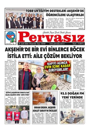 PERVASIZ GAZETESİ 24.09.2026