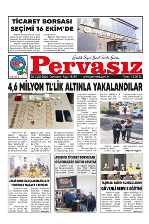 PERVASIZ GAZETESİ 26.09.2026