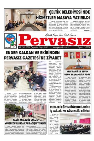 PERVASIZ GAZETESİ 30.09.2026